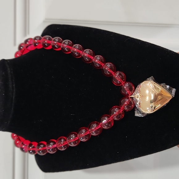 ❤️🔹️Piper K🔹️ Red Beaded Glass 17" Necklace - Picture 3 of 10